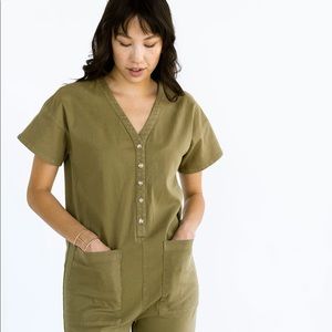 Suunday Coverall in Fir Green XL